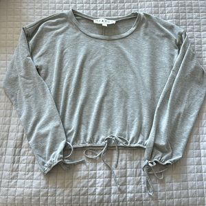 Ladies long sleeve crop top